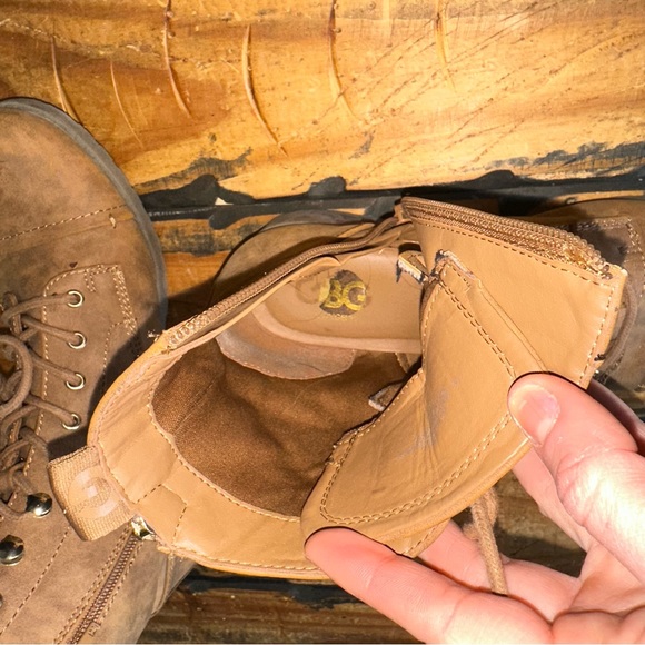 GUESS GBG Los Angeles Bailin zip up side tan faux leather ankle boot size 8 M!! - Picture 2 of 11